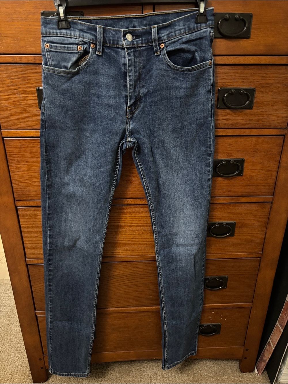 Men's Levi’s 502’s Slim Straight Blue Denim Jeans 32x38